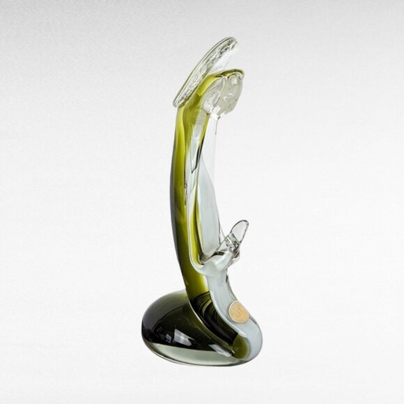 Icet Venezuela Murano Glass Green Praying Figurine - Picture 1 of 6